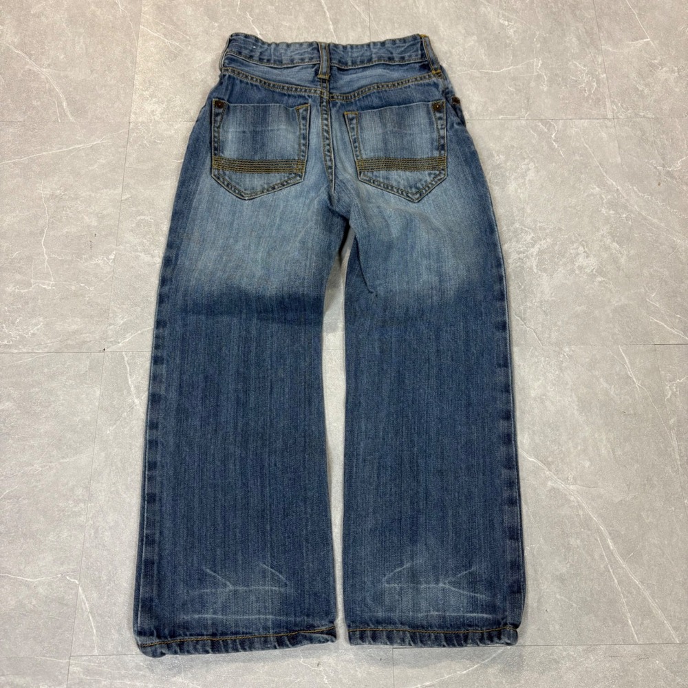 Mossimo Premium Boys Bootcut Jeans Medium Wash Blue Denim Size 7 RN17730